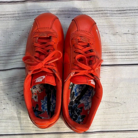 Nike Cortez Sneakers Retro Orange VTG Style Size 9 Women’s Tennis Shoes - Picture 8 of 16